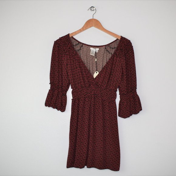 Sophie Max Boho Bell Sleeve Tunic Top Size XS NWT - Picture 9 of 11